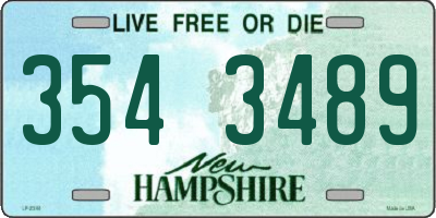 NH license plate 3543489
