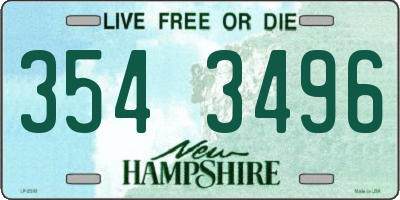 NH license plate 3543496