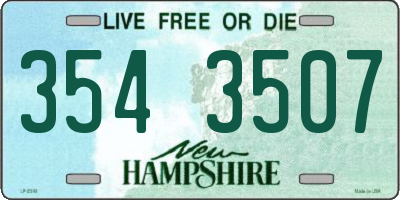 NH license plate 3543507