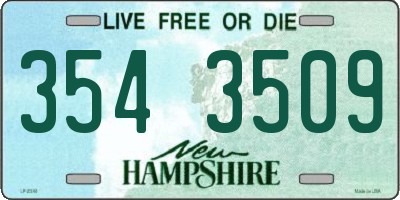 NH license plate 3543509