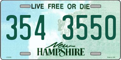 NH license plate 3543550
