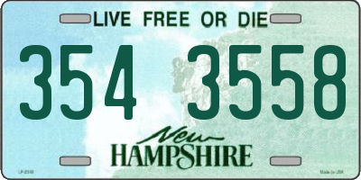 NH license plate 3543558