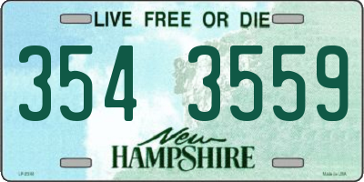 NH license plate 3543559