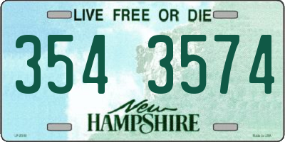 NH license plate 3543574