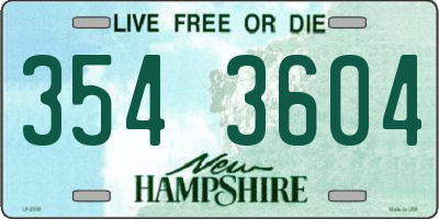 NH license plate 3543604