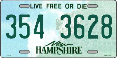 NH license plate 3543628