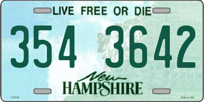 NH license plate 3543642