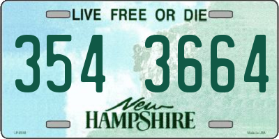 NH license plate 3543664