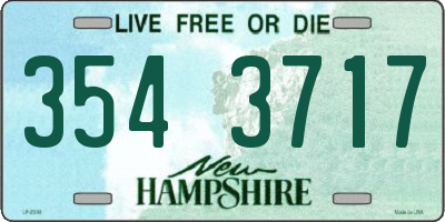 NH license plate 3543717