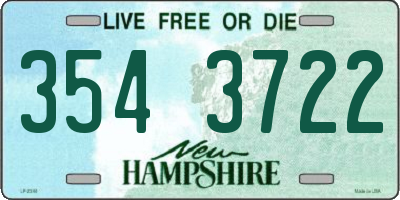 NH license plate 3543722