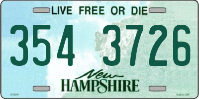 NH license plate 3543726