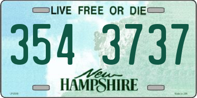 NH license plate 3543737