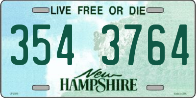 NH license plate 3543764