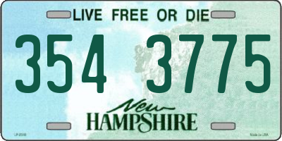 NH license plate 3543775