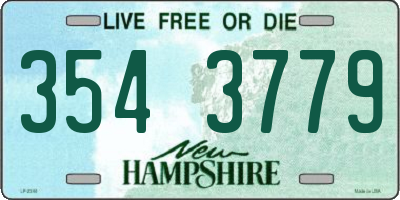 NH license plate 3543779