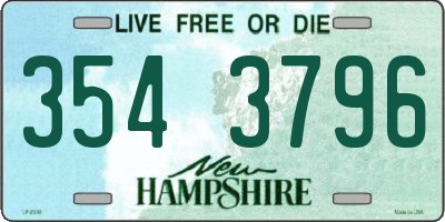 NH license plate 3543796