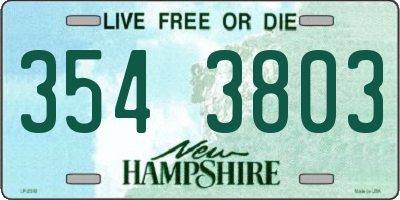 NH license plate 3543803