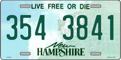 NH license plate 3543841