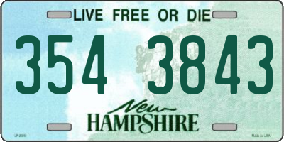 NH license plate 3543843