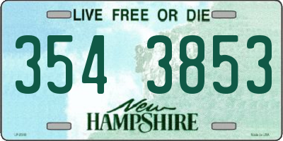 NH license plate 3543853