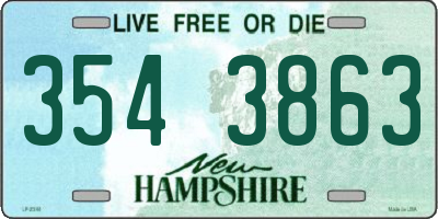 NH license plate 3543863