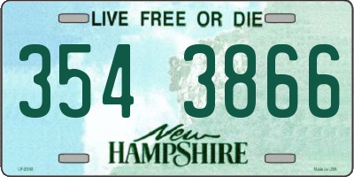NH license plate 3543866