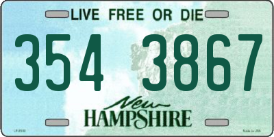 NH license plate 3543867