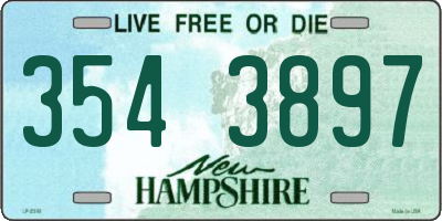 NH license plate 3543897