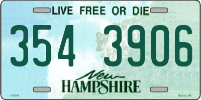 NH license plate 3543906