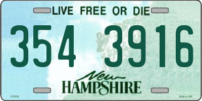 NH license plate 3543916