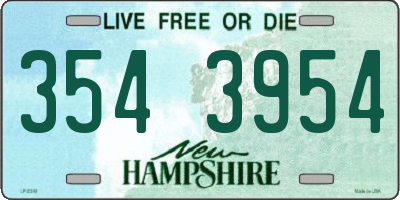 NH license plate 3543954
