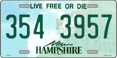 NH license plate 3543957