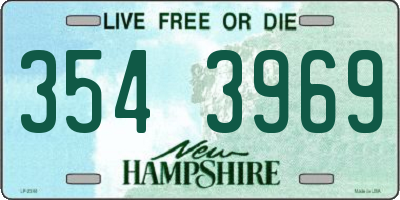 NH license plate 3543969