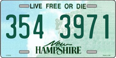 NH license plate 3543971