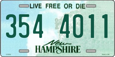 NH license plate 3544011