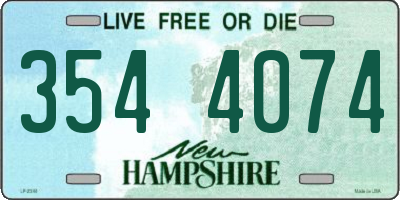 NH license plate 3544074