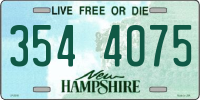 NH license plate 3544075