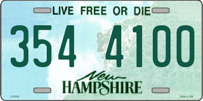 NH license plate 3544100