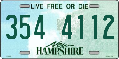 NH license plate 3544112
