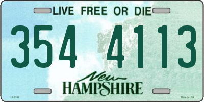 NH license plate 3544113