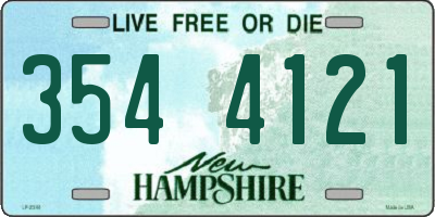 NH license plate 3544121