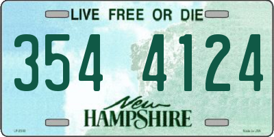 NH license plate 3544124