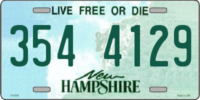 NH license plate 3544129