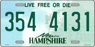 NH license plate 3544131