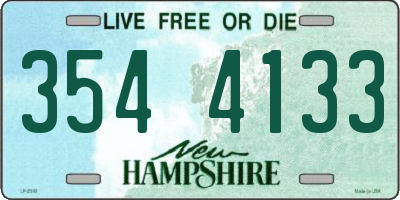 NH license plate 3544133