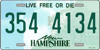 NH license plate 3544134