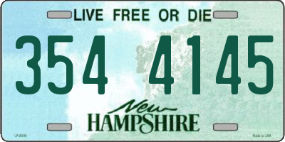 NH license plate 3544145