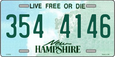 NH license plate 3544146