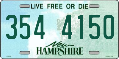 NH license plate 3544150