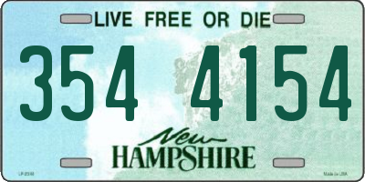NH license plate 3544154